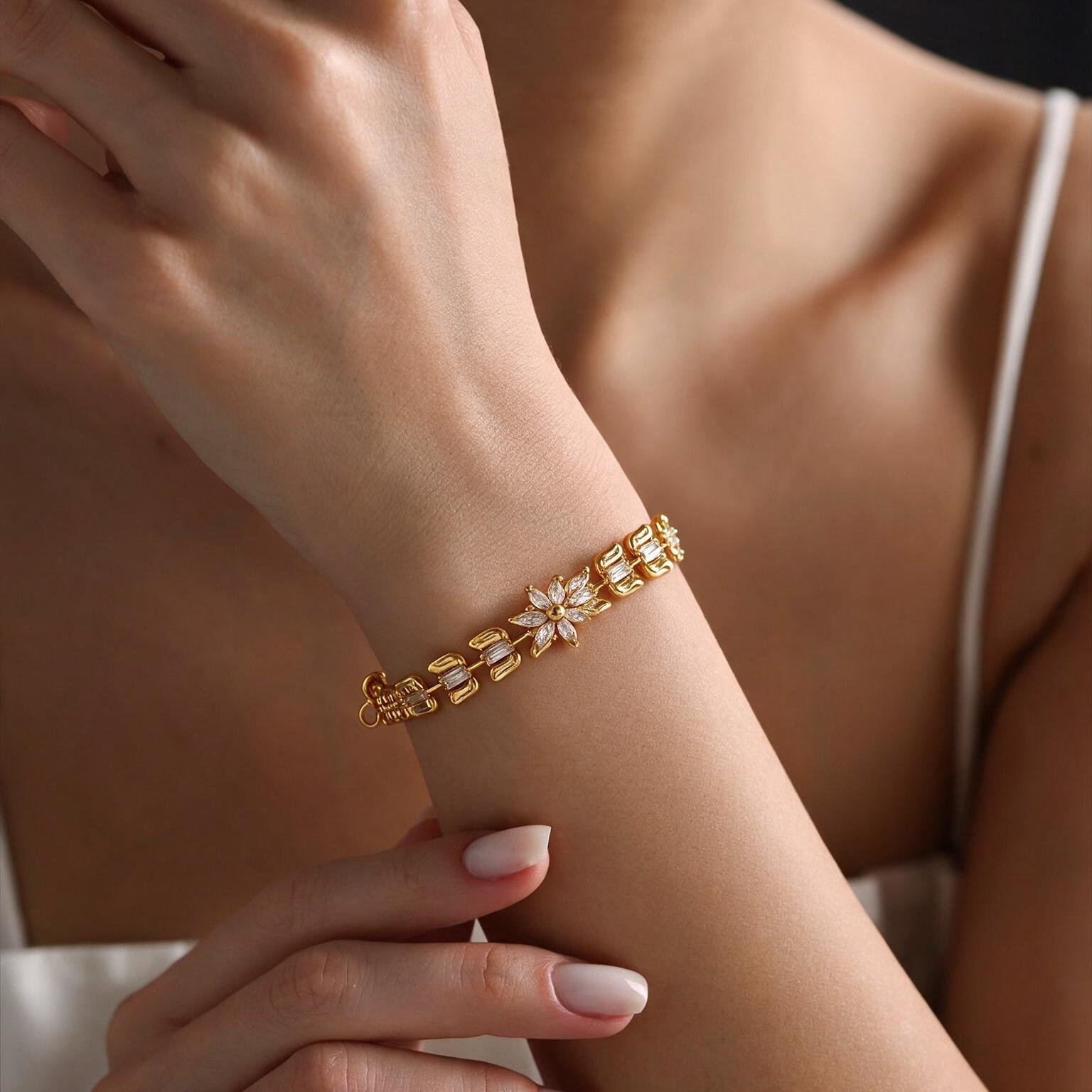 Gold Plated Bracelet for Women – Elegant Daily Wear | SR Gold Wale