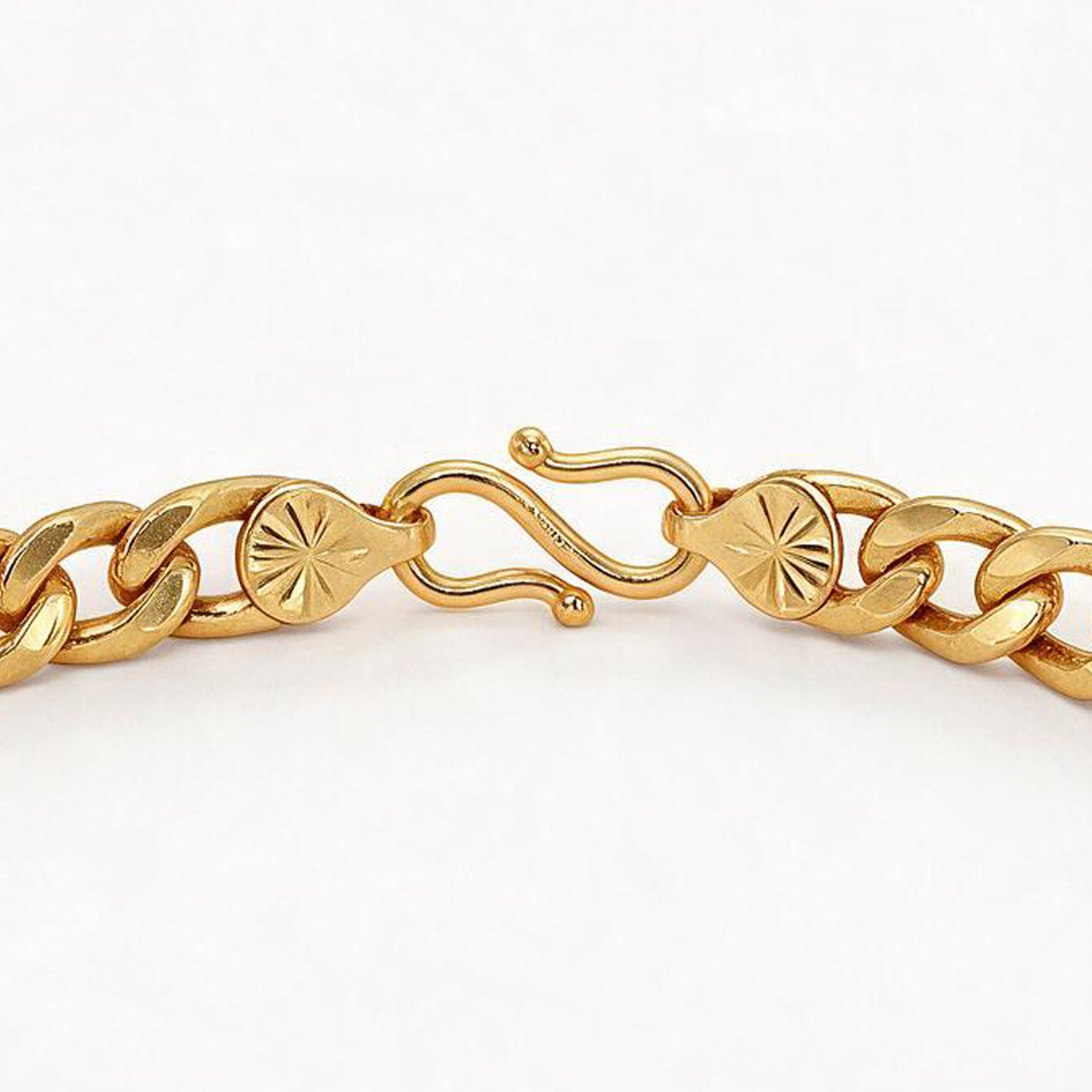 Figaro Chain Gold Bracelet | SR Gold Wale