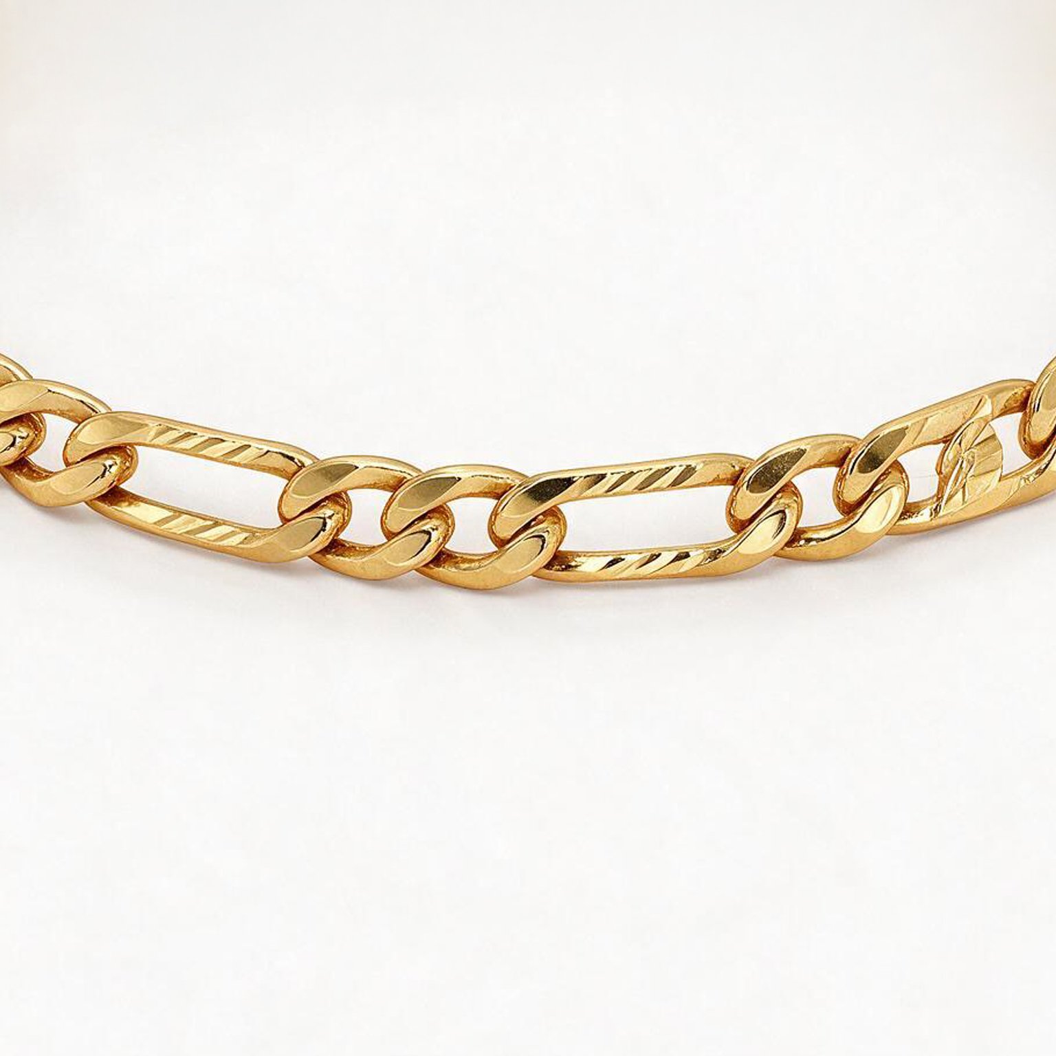 Figaro Chain Gold Bracelet | SR Gold Wale
